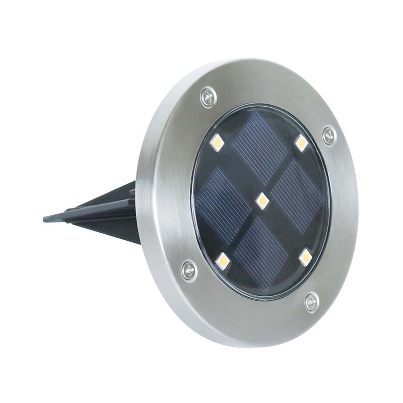 MD-21020 5 LEDs Solar Powered Disc Light