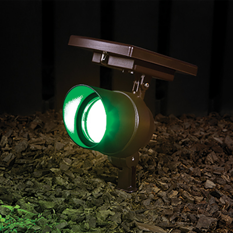 SD-18002 50Lumens Color Changing Solar Spotlight